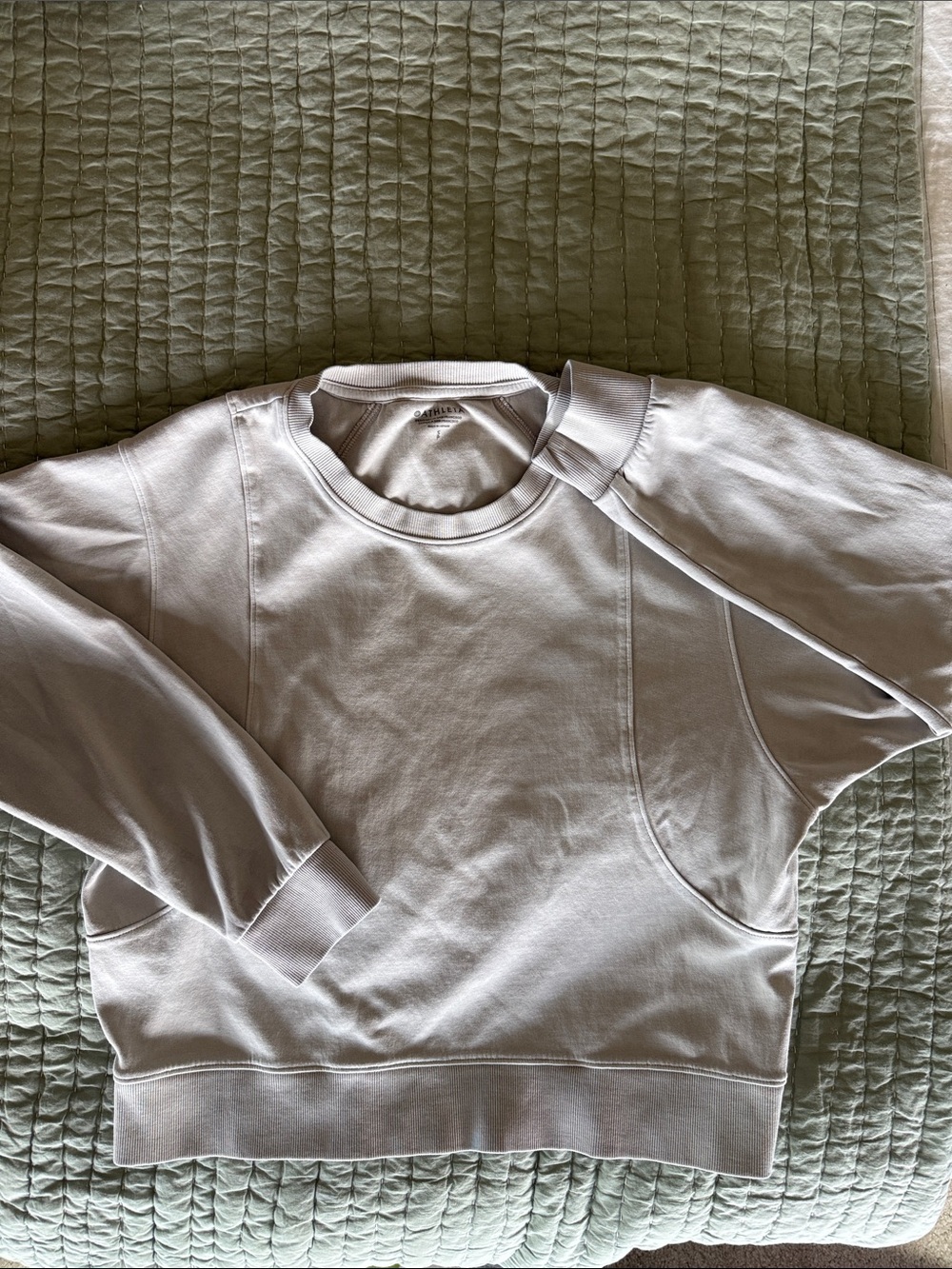 Athleta Women’s Light Gray Crewneck Pullover